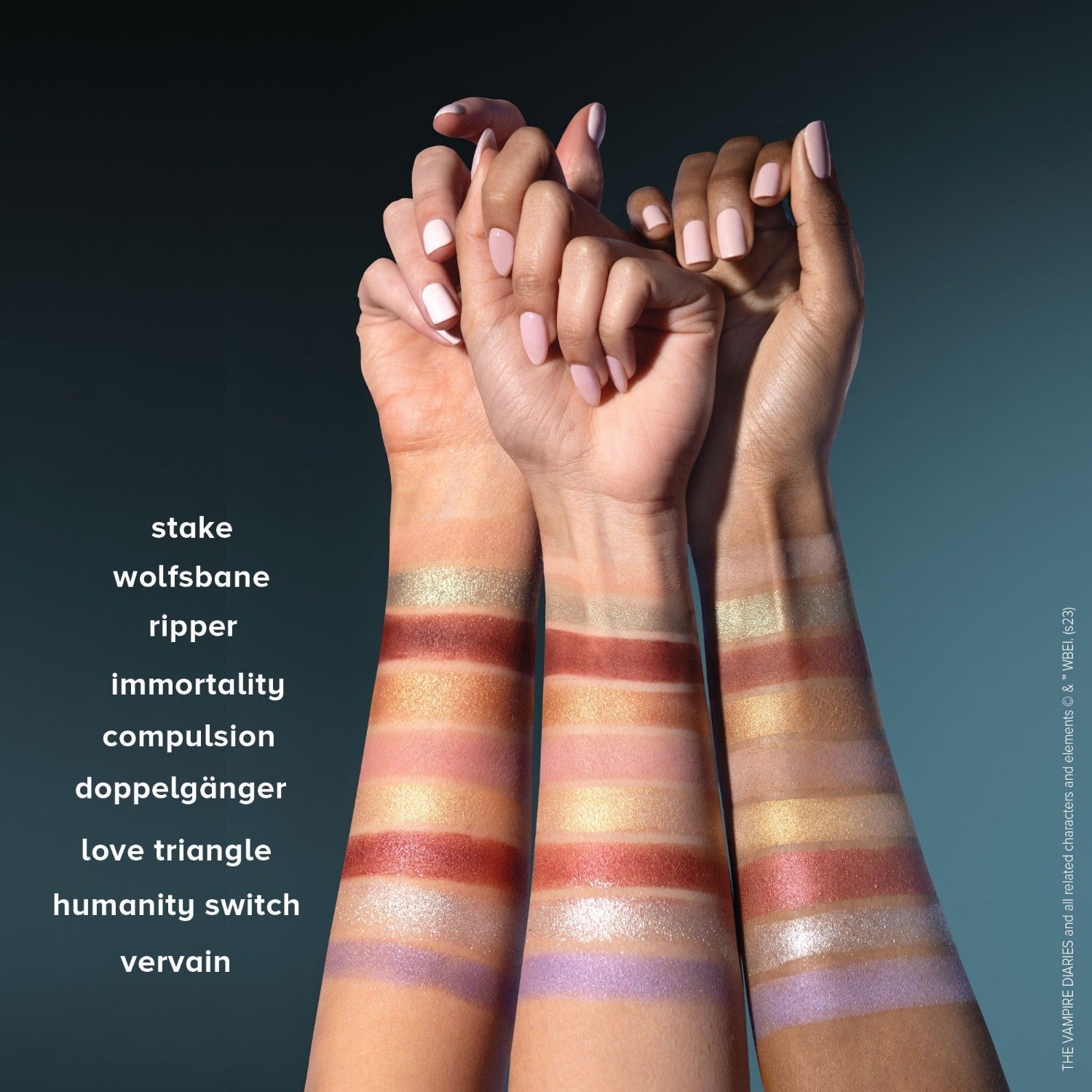 the vampire diaries x eyeshadow palette - team stefan