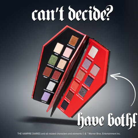 The Vampire Diaries x Salvatore brothers palette duo product from Lottie