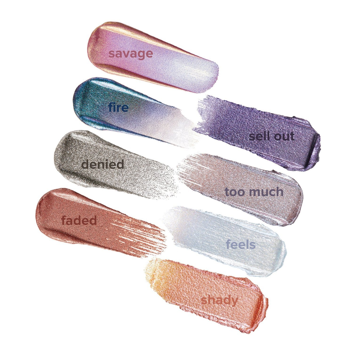 eye foil Makeup metallic eye topper