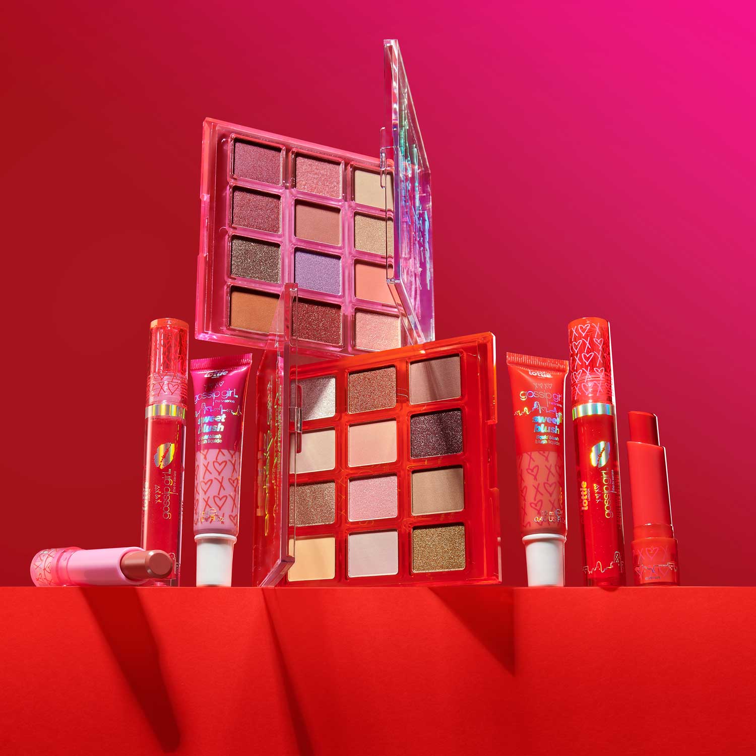 Collection of Gossip Girl x Lottie London Collaboration 