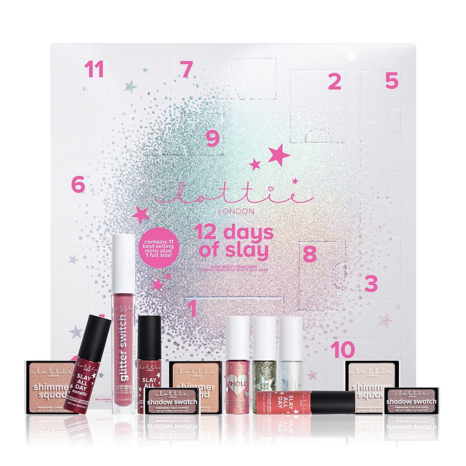 12 days of slay Makeup 12-piece mini set
