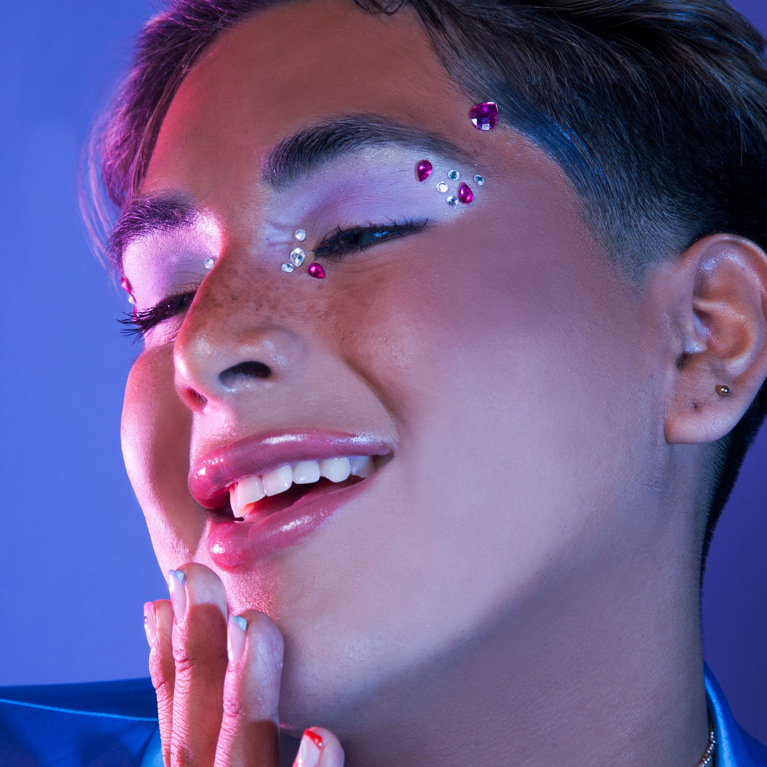 proud to be - pink supreme face gems