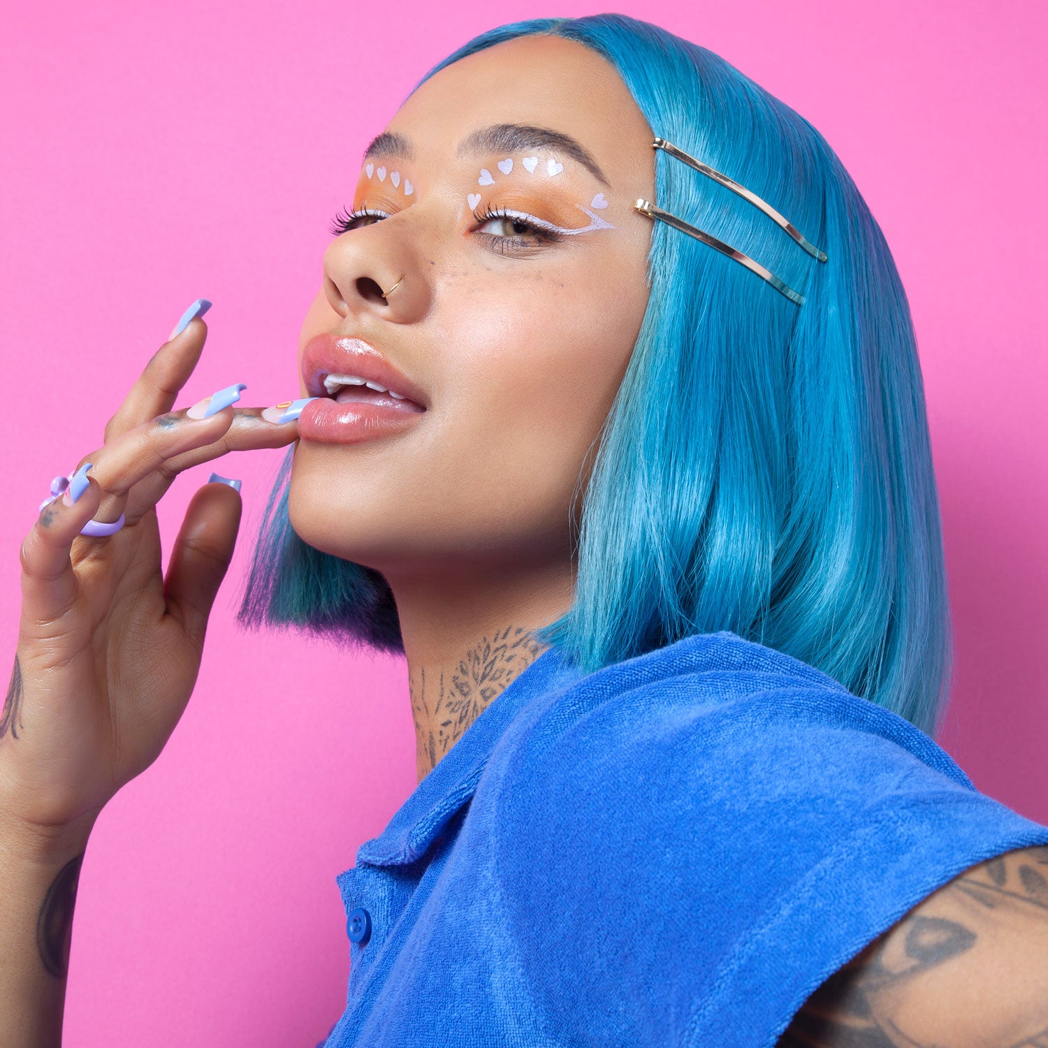 proud to be - lilac heart stamp liner