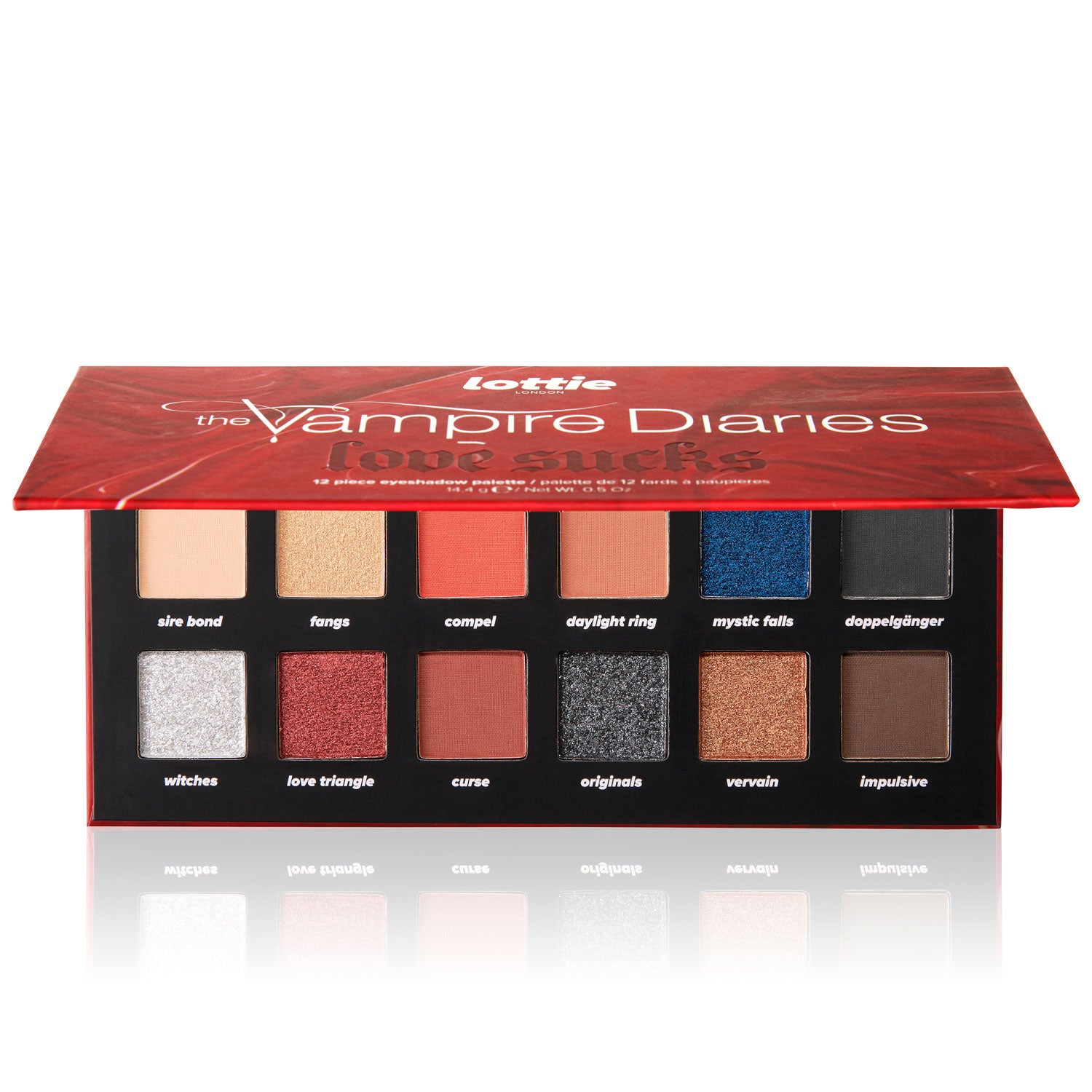 the vampire diaries x love sucks eyeshadow palette
