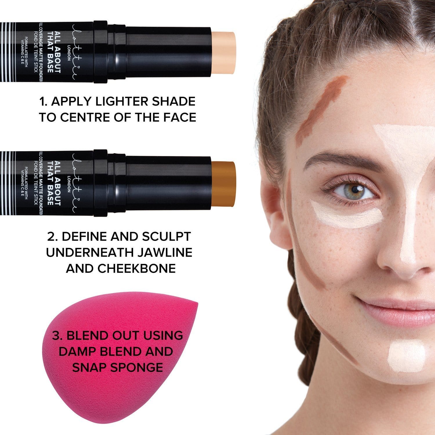 all about that base Makeup full coverage matte foundation stick